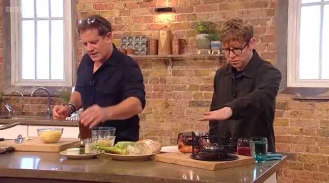 Matt Tebbutt and Josh Widdecombe on Saturday Kitchen