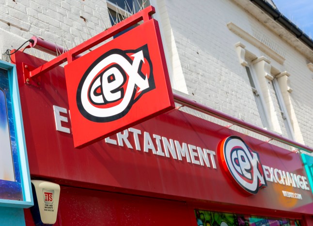 CEX Ltd Entertainment Exchange sign shopfront, Felixstowe, Suffolk, England, UK. (Photo by: Geography Photos/Universal Images Group via Getty Images)