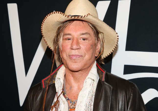Mickey Rourke at an event in 2022.