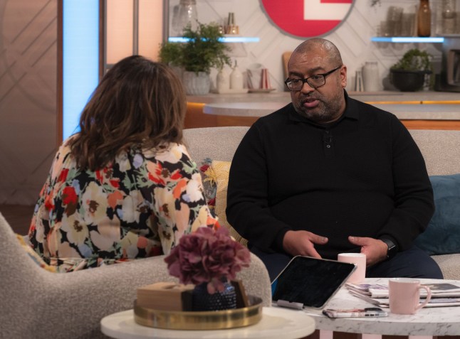 Editorial use only Mandatory Credit: Photo by Ken McKay/ITV/Shutterstock (15221650w) Lorraine Kelly, Graham Hornigold 'Lorraine' TV show, London, UK - 25 Mar 2025