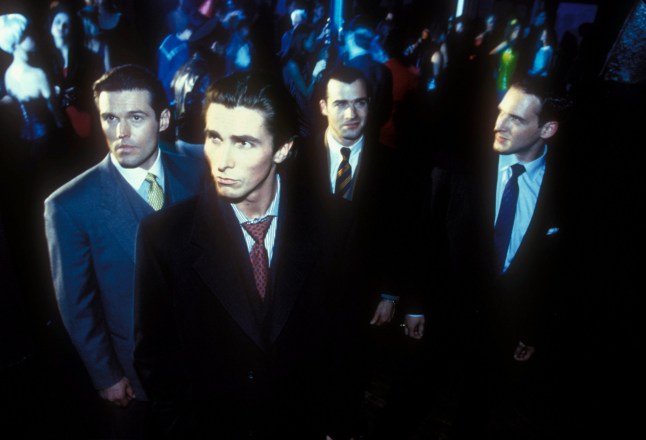 Editorial use only. No book cover usage. Mandatory Credit: Photo by Lions Gate/Kobal/REX/Shutterstock (5884226t) Christian Bale American Psycho - 2000 Director: Mary Harron Lions Gate USA Scene Still Suspense/Thriller