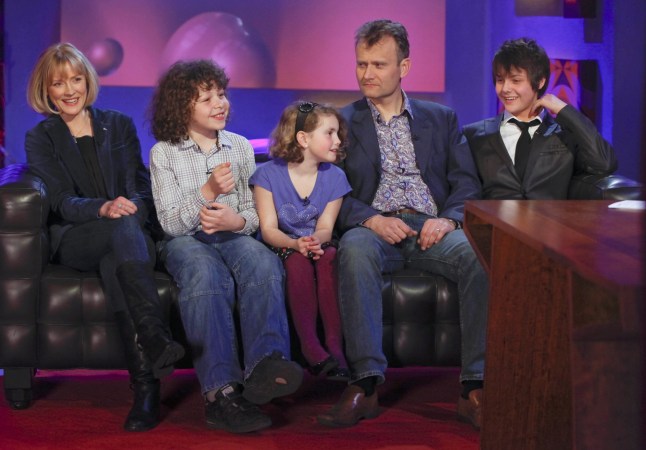 Editorial use only Mandatory Credit: Photo by Brian J Ritchie/Hot Sauce/REX/Shutterstock (1141649az) The Cast of 'Outnumbered', L-R: Claire Skinner, Daniel Roche, Ramona Marquez, Hugh Dennis and Tyger Drew-Honey. 'Friday Night with Jonathan Ross' TV Programme, London, Britain - 12 Mar 2010 On the show this week was singer Charlotte Church showing off her new slimline figure and attributing the weight loss to simply eating less rather than exercising more. She declared herself unfazed by press intrusion, confirmed rugby star boyfriend Gavin Henson would be starting training again soon, expressed surprise at the standard of contestants in 'Over The Rainbow' and revealed her intention to perform again. Also on the show was James Corden, who talked about how he played it cool with Beckham at dinner - "I just kept thinking 'you're the most beautiful man I've ever seen'" - found out Becks spoke fluent Italian (but not in public), his role in the new Doctor Who series and how he is a massive fan of Matt Smith. Also on the show was Winter Olympic skeleton gold medallist Amy Williams and the cast of sitcom 'Outnumbered'. Cheryl Cole had been due to perform on the show, having already backed out of being interviewed. However, she called off sick with bronchitis and was replaced by Plan B.